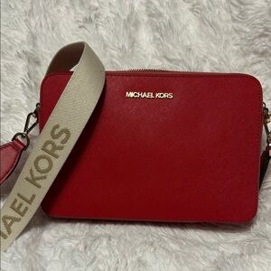 Michael Kors Bold Red Crossbody Bag